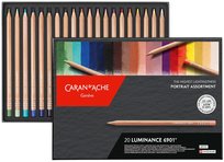 Kredki Luminance 6901, Caran D Ache, 20 Sztuk W Pudełku, Zestaw Portretowy