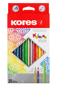 Kredki ołókowe Kores, 15 kolorów  - Kores