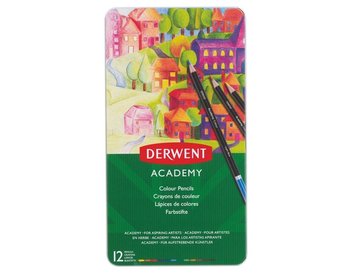 Kredki ołówkowe, Academy, 12 kolorów - Derwent