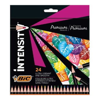Kredki Ołówkowe Bic Intensity Premium 24 Kolorów Pudełko - BIC