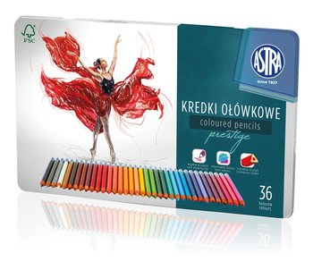 Kredki ołówkowe, Prestige, 36 kolorów - Astra