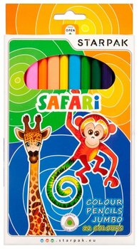 Kredki ołówkowe, Safari, 12 kolorów - Starpak