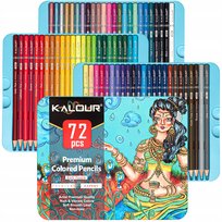 Kredki ołówkowe Soft Touch 72 kolory kredki artystyczne Kalour