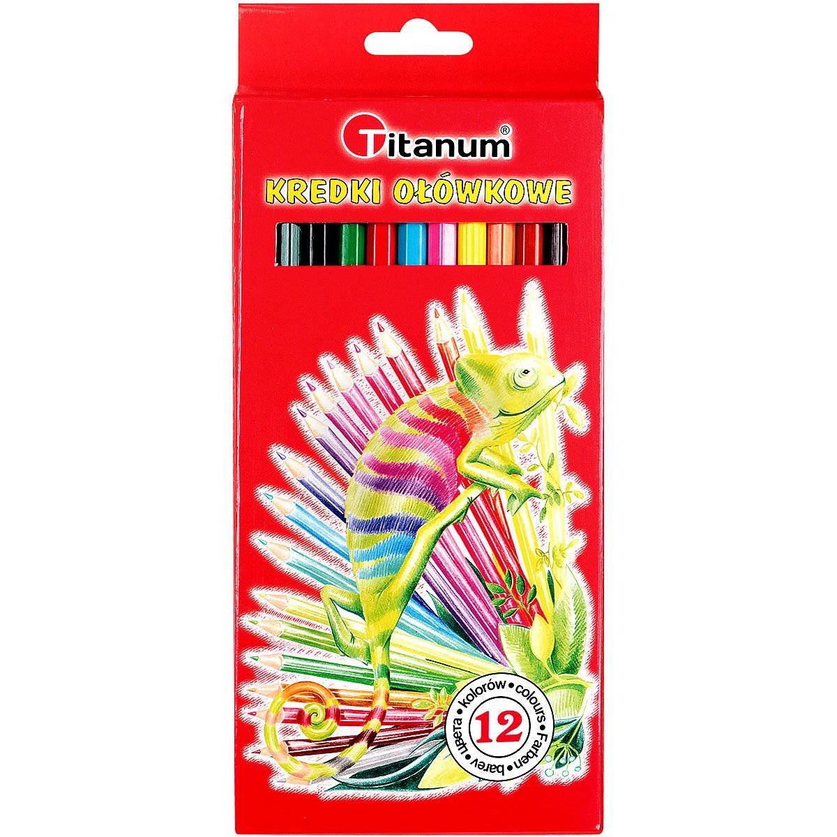 Zdjęcia - Rysowanie TITANUM Kredki ołówkowe sześciokątne 12 kolorów Kameleon 