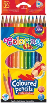 Kredki ołówkowe, trójkątne Colorino kids, 12 kolorów - Colorino