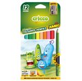 Kredki ołówkowe, trójkątne Cricco, 12 kolorów&nbsp;-&nbsp;Cricco