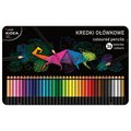 Kredki ołówkowe trójkątne Kidea 36 kolorów w metalowym pudełku&nbsp;-&nbsp;KIDEA