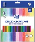 Kredki ołówkowe trójkątne Oxford, 24 kolory - Oxford