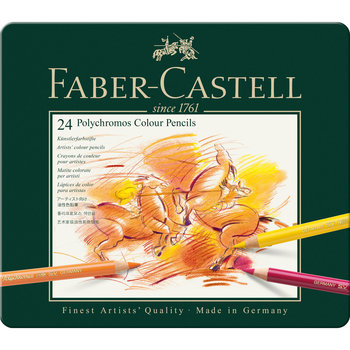 Kredki rysunkowe Faber-Castell Polychromos, 24 kolory - Faber-Castell