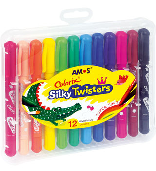 Kredki Silky Twisters AMOS 12kol. - Amos