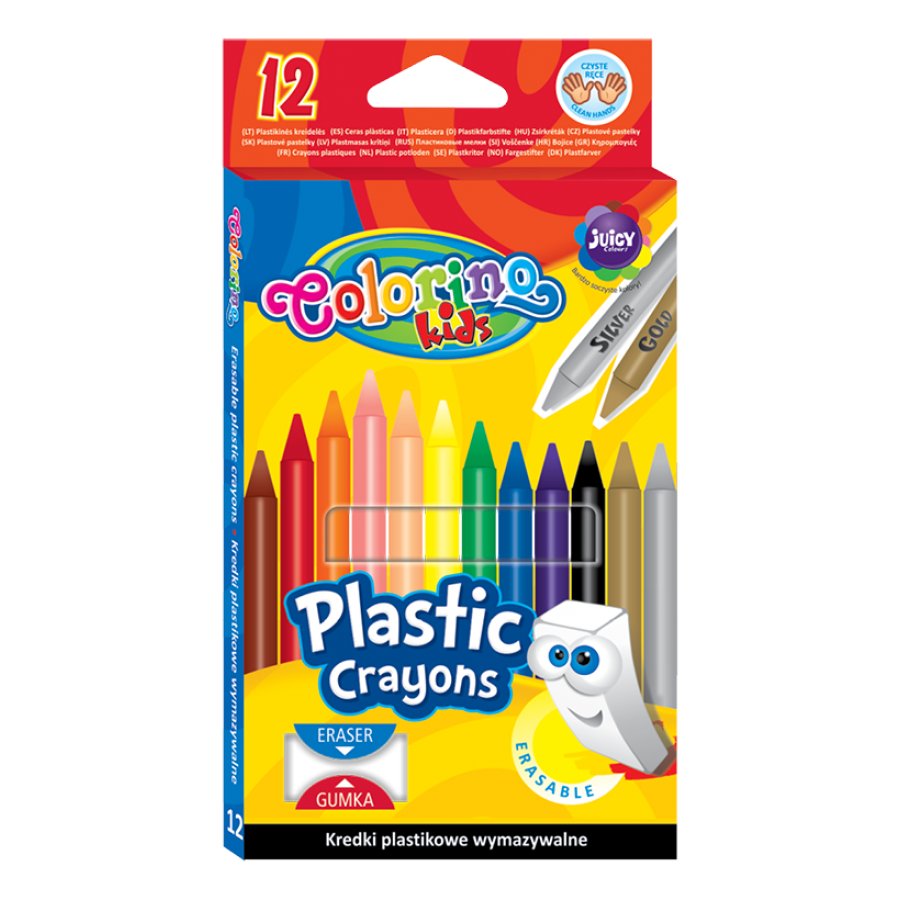 Zdjęcia - Ołówek Patio Kredki świecowe, Colorino Kids, 12 kolorów 