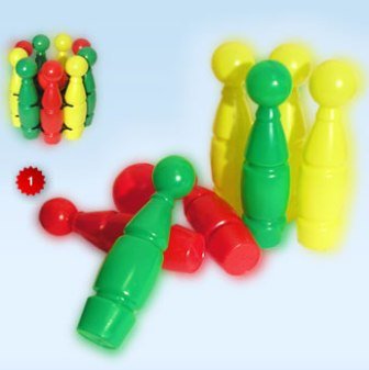 Kręgle plastikowe, duże, Euro Trade, gra zręcznościowa