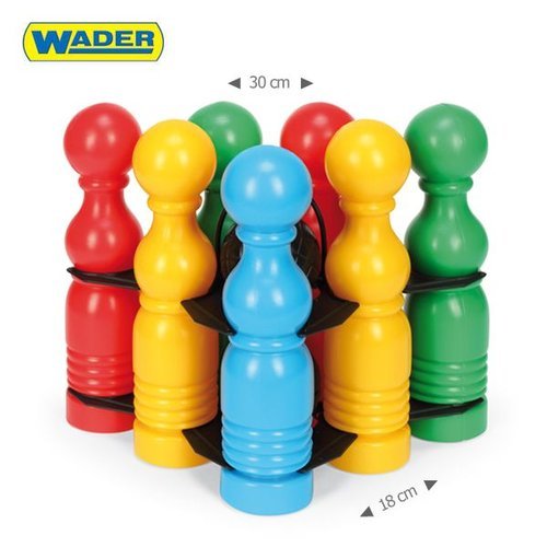Kręgle w koszyku, gra zręcznościowa, Wader