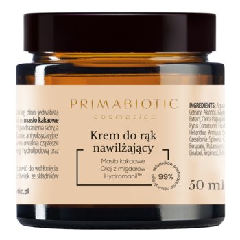 KREM DO RĄK NAWILŻAJĄCY PRIMABIOTIC Dłonie Regeneracja Masło Shea 50 ml. - Primabiotic