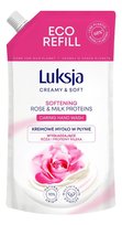 KREMOWE MYDŁO W PŁYNIE DO RĄK LUKSJA ZAPAS RÓŻA PROTEINY MLEKA 400ML Luksja