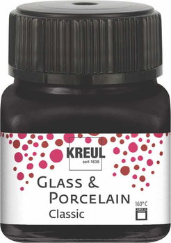 Kreul, farba do porcelany i szkła, black, 20 ml - Kreul