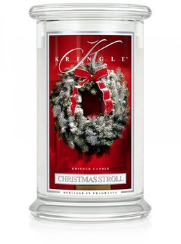 Kringle Candle, Christmas Stroll, świeca zapachowa, duży słoik, 2 knoty - Kringle Candle