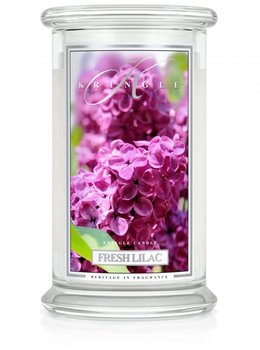 Kringle Candle, Fresh Lilac, świeca zapachowa, duży słoik, 2 knoty - Kringle Candle