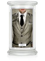 Kringle Candle, Grey, świeca zapachowa, duży słoik, 2 knoty