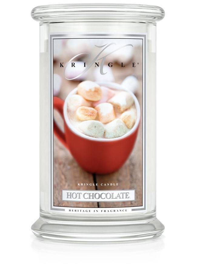 Kringle Candle, Hot Chocolate, świeca zapachowa, duży słoik, 2 knoty