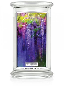 Kringle Candle - Wisteria - Duży, Klasyczny Słoik (623G) Z 2 Knotami - Kringle Candle