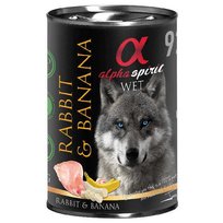 Królik z bananem dla psa ALPHA SPIRIT 400 g
