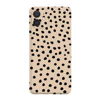Kropki boho - iPhone 12 Etui matowe karmel [TIF 04E]