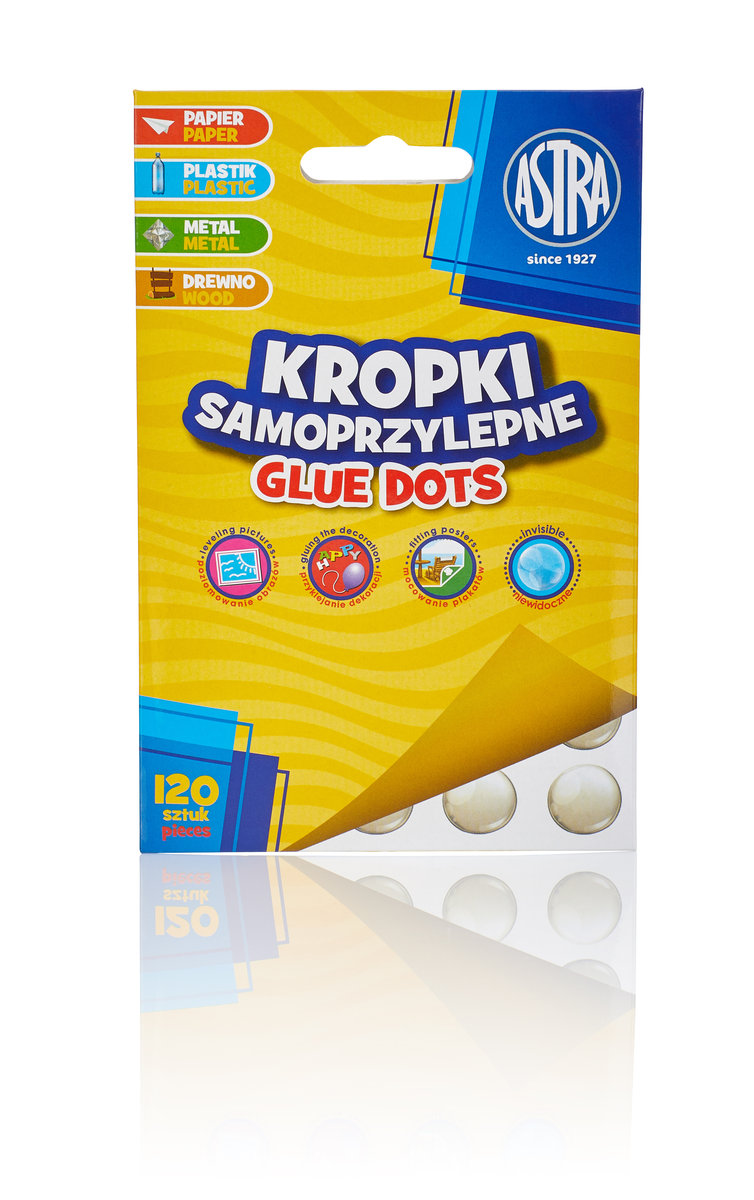 Zdjęcia - Klej biurowy Astra Kropki samoprzylepne, Glue dots 