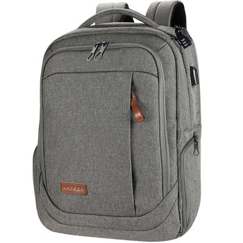 KROSER Plecak biznesowy na laptopa miejski szkolny 15,6" pojemny USB szary - Inna marka