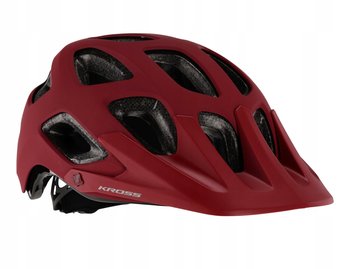 Kross, kask rowerowy SENTIERO DLX, czerwony, rozmiar L (54-60 cm), regulowany, INMOLD - Kross