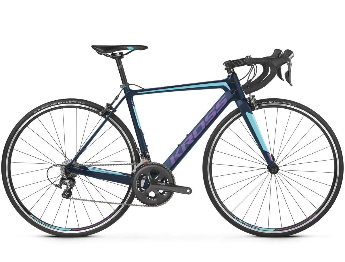 Kross, Rower szosowy damski, Carbon Vento 6.0 18", 28", niebieski