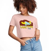 KRÓTKA KOSZULKA Damska Różowa Dla Fanów Simpsonów IN ACTIVE WEAR Wzory - S