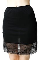 Krótka Półhalka Damska Z Kwiecistą Koronką 46 Czarny Mewa Lingerie