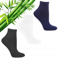 Krótkie Skarpetki Bambusowe Damskie 3-pak WIELOKOLOROWY MORAJ 35-38