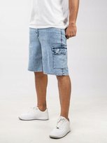 Krótkie Spodenki Jeansowe Męskie Szorty Bojówki Cargo Niebieskie Lucky 32 inna (Inny)
