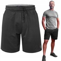 Krótkie Spodenki SZORTY Dresowe Męskie CRICKET Czarne XXL Pako Jeans Pako Jeans