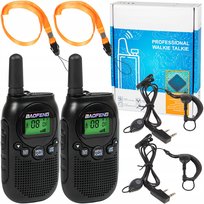 KRÓTKOFALÓWKA 2x WALKIE TALKIE BAOFENG BF-T6 PMR RADIOTELEFON DUŻY ZASIĘG Baofeng