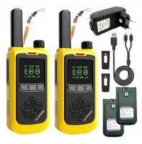 Krótkofalówka Baofeng Bf-T17 x 2 Walkie Talkie FM Żółta Baofeng