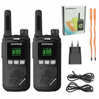Krótkofalówka x2 Walkie Talkie BAOFENG BF-T17 Black Duży Zasięg Akcesoria Baofeng