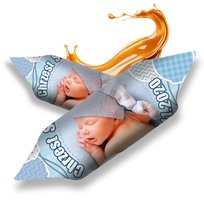 Krówki Personalizowane Komunia Chrzest Ślub Wesele Podziękowania/ Candy Pixel