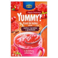 Krüger Yummy! Kisiel do kubka smak malina i żurawina z goździkami 30g Kruger