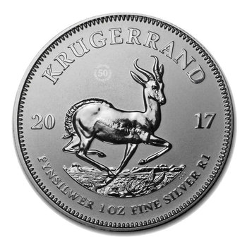 Krugerrand 50. rocznica 1 uncja Srebra 2017 - Rand Refinery