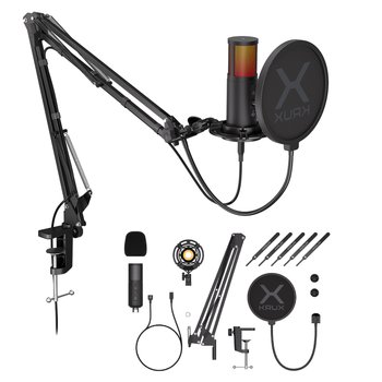 KRUX Edis 3000 mikrofon USB zestaw ramię kosz popfiltr - Krux