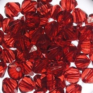 Kryształki Diamentowe Czerwone 8mm 40szt - Inna marka