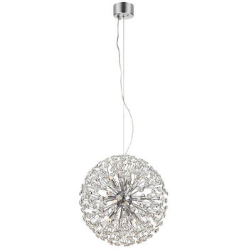 Kryształowa LAMPA wisząca BOLID 108101 Markslojd metalowa OPRAWA crystal glamour ZWIS kula chrom przezroczysta - Markslojd