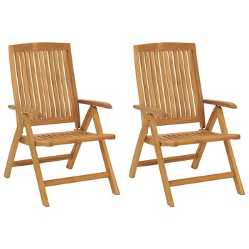 Krzesełka ogrodowe drewniane, 2 szt., 60x74,5x104c - Zakito