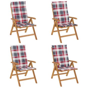 Krzesełka ogrodowe drewniane, lite drewno tekowe, - Zakito