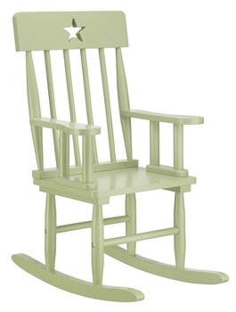Krzesełko bujane z gwiazdą zielone - MIA home