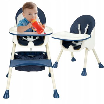 Krzesełko Do Karmienia 2W1 Dla Dzieci Składane Stolik Tacka Fotelik Kosz - Inna marka