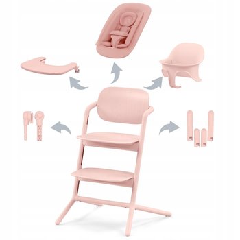 Krzesełko do karmienia Cybex Lemo 4w1 Pearl Pink - Cybex